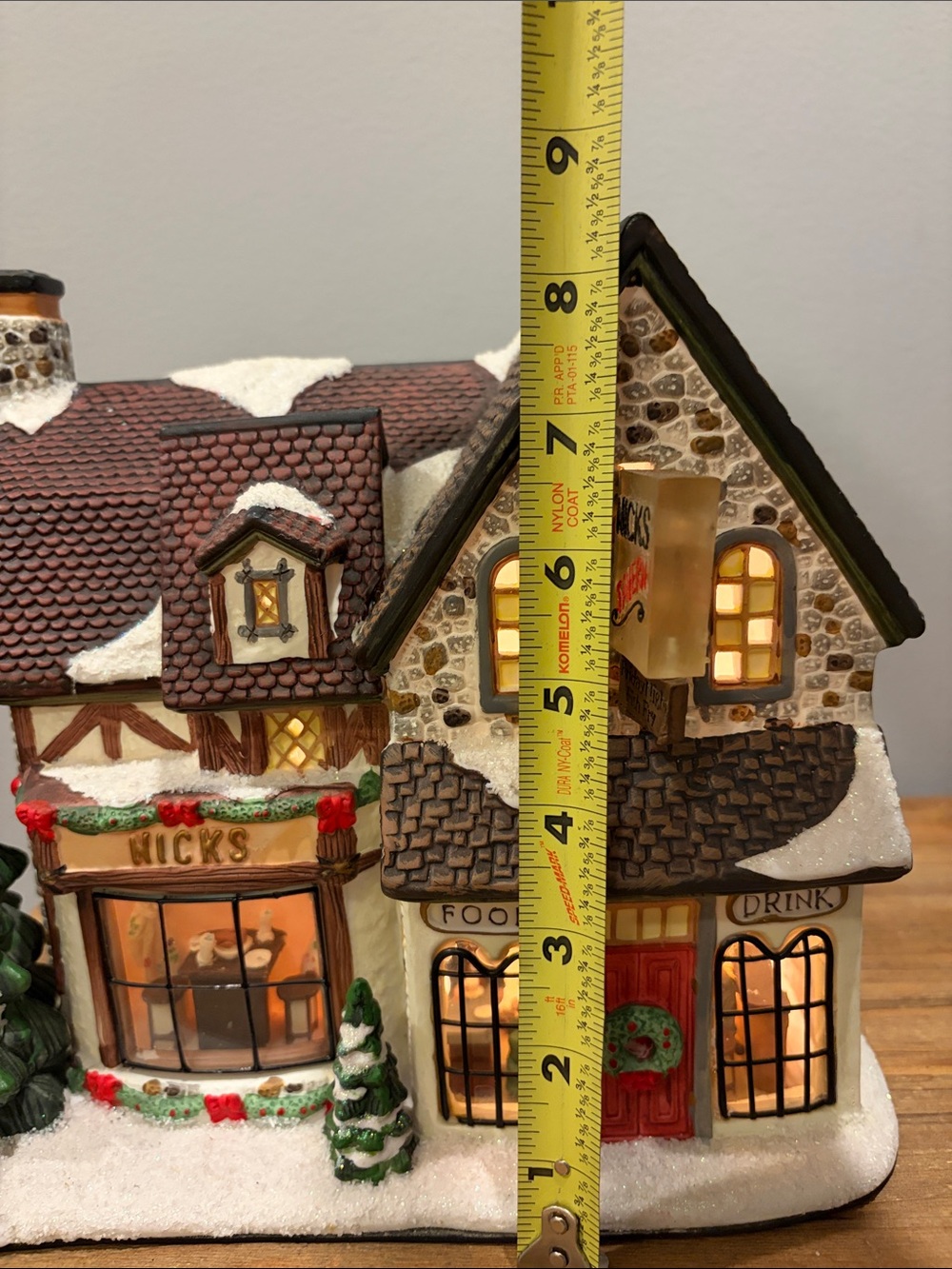 St. Nicholas Square Village Nick's Tavern Lighted Holiday Village Building Decor - Picture 14 of 16